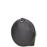 ロエベ アナグラム クッキーポーチ ポーチ ブラック レザー レディース LOEWE 【中古】